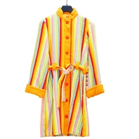 Peignoir 100% coton biologique avec taille et logo personnalisés, peignoirs pour femme, vente en gros en Inde.