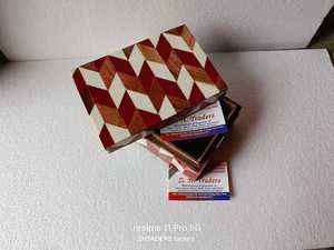 กล่องใส่เครื่องประดับ MDF แบบวินเทจิวเวลรี่ฝังกระดูกทำจากเรซินของผู้หญิงที่เก็บของได้หลากหลายขนาดโลโก้ที่ออกแบบได้ตามต้องการ - Product Image 2