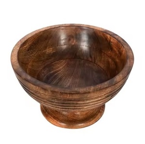 Saladiers en bois faits à la main de qualité alimentaire, ustensiles de cuisine durables pour chefs à domicile et usage professionnel vente chaude - Product Image 4
