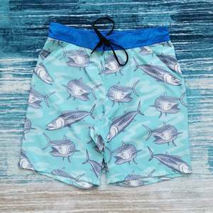 Shorts de pêche pour hommes en gros, shorts de surf extensibles dans les 4 sens, séchage rapide, maillots de bain pour hommes, shorts de plage personnalisés par sublimation - Product Image 1