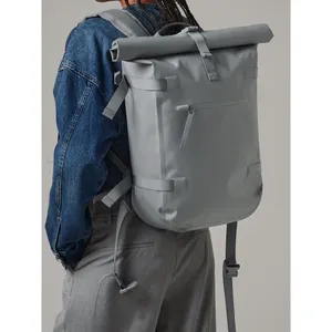 Sustainable <b>Waterproof</b> <b>Roll</b>-<b>Top</b> <b>Backpack</b> for Promotional Merchandising - Product Image 5