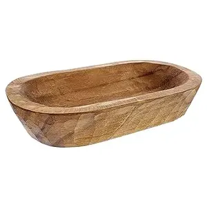 Tazón de masa de madera de mango tallado a mano al mejor precio para la decoración del hogar y la habitación de la granja - Product Image 2