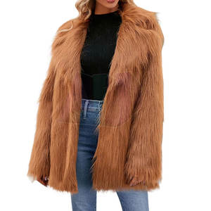 Manteau en fourrure coupe-vent, écologique, chaud, doux au toucher, durable, longueur standard, vêtement d'extérieur d'hiver, design élégant pour un usage quotidien et les voyages - Product Image 5