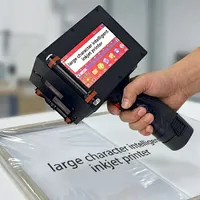 Printer Inkjet Genggam Manual Industri - Bertenaga Baterai Layar Sentuh Tinta Cepat Kering Tabung Tinta Pencetakan Fleksibel Kulit Kecepatan Tinggi