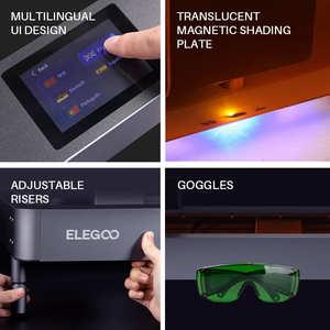 ELEGOO PHECDA 20W Máquina de Grabado y Corte Láser CNC con Asistencia de Aire Tipo Gantry para Madera, Metal y Materiales Oscuros - Product Image 6