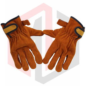 Venta al por mayor Guantes DE TRABAJO Guantes de seguridad de cuero Guantes de soldadura de cuero dividido de vaca para uso industrial - Product Image 1