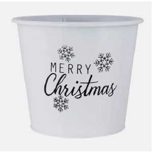 Jardinière en métal de décoration de Noël pour pots de fleurs et jardinières intérieurs/extérieurs - Product Image 2