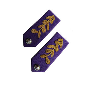 CAVALRY SKT CO's Best Soft Fabric Eco-Friendly Handmade Durable Gorgets <b>Purple</b> Golden Color High Personal Defense Equipment - Product Image 4