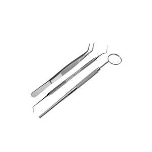 Kit d'examen dentaire 6 pièces avec poignées antidérapantes Instruments dentaires parfaits Porte-aiguille Instruments chirurgicaux - Product Image 4