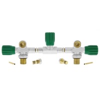 Válvula Manual para Cilindro de Buceo DIN Twinset, para Configuración de Doble Tanque