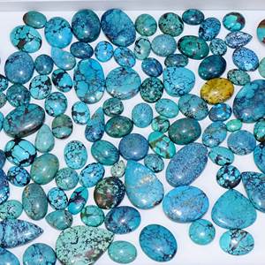 Turquesa tibetana personalizable mezcla forma joyería piedras preciosas tibetana turquesa cuarzo cabujón suelto fabricación de joyas de alta calidad - Product Image 4