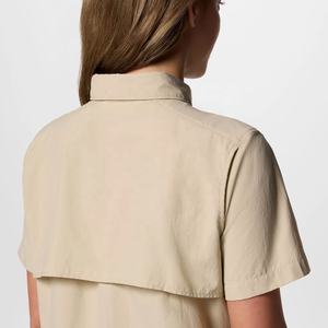 Chemises de pêche décontractées pour femmes de haute qualité à manches courtes avec broderie et décoration de boutons pour l'été - Product Image 5