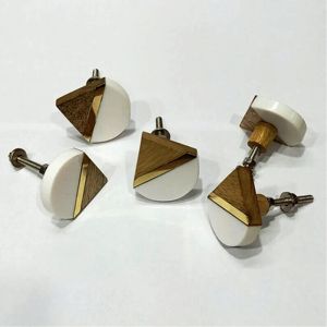 Boutons en résine de bois, bouton de porte d'armoire, couleur, forme et taille personnalisées, fabriqué en Inde - Product Image 2