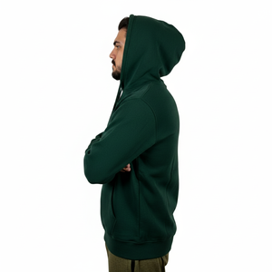 Ensemble de sweat-shirts à capuche en coton à manches longues, vente en gros OEM, pull d'hiver, broderie, uni, teinture, impression, basiques, sweat-shirts à capuche - Product Image 3