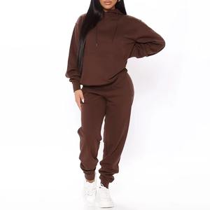 Ensemble de jogging pour femmes de haute qualité survêtement 100% coton polaire 480 gsm vêtements de sport survêtement Logo personnalisé 100% coton Service OEM - Product Image 3