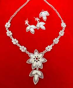 Collier de boucles d'oreilles en cuivre plaqué or 24 carats d'inspiration italienne directement expédié USA France Espagne Turquie Comores - Product Image 2