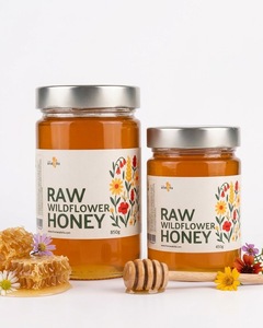 100% Pure Natural Raw Wildflower Honey Premium Liquid 454g Glass <b>Jar</b> Turkish Floral Bulk OEM Private Label Wholesale Candy & <b>Jam</b> - Product Image 1