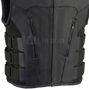 Chaleco De cuero resistente para hombre, ropa informal, Chaleco de cuero de secado rápido para hombre para trabajo o uso al aire libre - Product Image 6