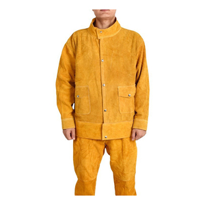 Hot Sale Heavy Duty Cowhide Split <strong>Welding</strong> Overalls Leather Suits Welder <strong>Clothing</strong> - Product Image 1