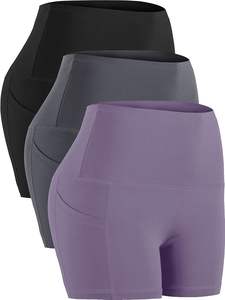 Shorts de sport en coton pour femmes, vêtements de sport à haute élasticité pour femmes, shorts de fitness push-up pour femmes, vente en gros - Product Image 6