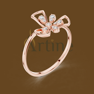 Anillo de pareja de 18K con mensaje de amor en Tamil - Product Image 1