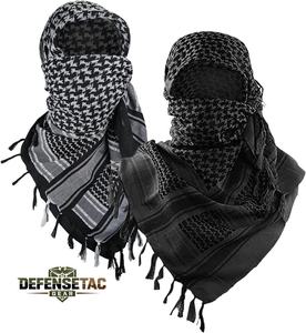 Keffiyeh táctico desierto bufanda cuello cabeza envoltura con borla para hombres mujeres explorar tierra algodón Shemagh - Product Image 1