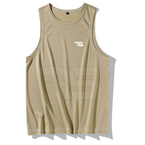 Camiseta sin mangas hecha en el mejor material, camiseta sin mangas con diseño de logotipo personalizado, camiseta sin mangas Lisa para gimnasio para hombre - Product Image 2