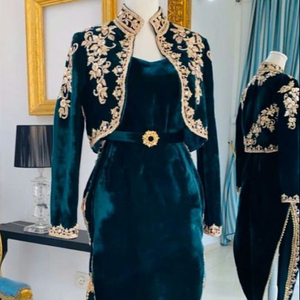 NEWLY--STUNNING de noche para fiesta, vestido embellecedor de cuentas de cristal hermosas, trabajo de piedra de cristal para fiesta/boda @ 2022 - Product Image 1