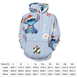 <b>Christmas</b> <b>Hoodies</b>,<b>Christmas</b> Stitch Snowman <b>Hoodie</b> for Men and Women,Pullover Sweatshirts 3D Printed Hooded - Product Image 4