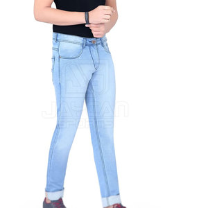 Modern Urban Street Fashion Lightweight Comfortable Stylish Fit <b>Jeans</b> Pants For Casual Daily Wear And Travel Activities - Product Image 3