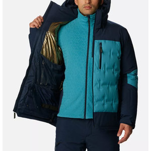 Chaqueta de Esquí Impermeable 2000M Transpirable y Cómoda con Cuello Alto y Logotipo Frontal, Diseño Personalizado para Hombre, Ropa Urbana con Capucha - Product Image 5