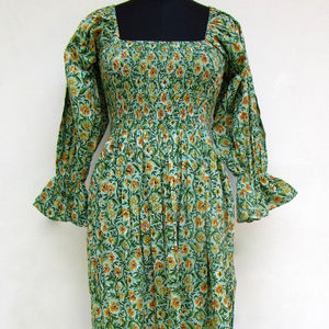 มินิเดรสแขนกุดพิมพ์ลายดอกไม้สำหรับผู้หญิงเดรสโบฮีเมียนสำหรับงานปาร์ตี้ขนาดเล็กน้ำหนักเบา - Product Image 1