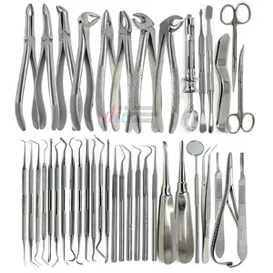 Dental Filling Instrument 80 Pcs Dental Extraction Extracting Scalers Forceps Elevators Oral Instruments Set Kit Surgical Tools