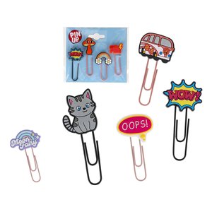 ชุดกิ๊บติดผมซิลิโคนแบบต่างๆ 4 ชิ้นพร้อมของตกแต่ง - Product Image 1