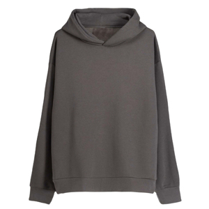 Sweat-shirts à capuche unisexes 420 GSM, coupe ample, hiver, uni, 100% coton biologique, teinture unie, molleton lavé, service OEM - Product Image 2