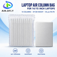 Bolsa Inflable Protectora de Aire en Forma de Q de 14 Columnas para Laptop de 14/15 Pulgadas, 55um PA PE, a Prueba de Golpes, Personalizada de Fábrica