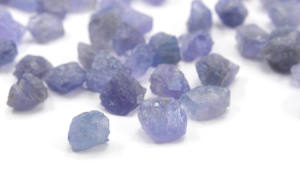 25pcs véritable tanzanite lâche 10-12MM bleu naturel brut indien grossiste pour la fabrication de bijoux coupés à la main et non traités - Product Image 6