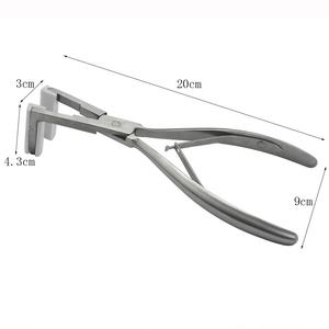 High Quality Custom Logo Stainless Steel Microlink Pliers for Hair Extensions | <b>Tape</b>-In Hair Extensions Installation Tool - Product Image 1