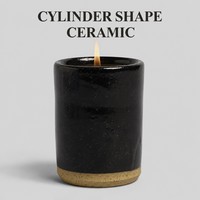 Vases à bougies en céramique cylindriques en gros, récipients en cire de soja parfumée, décoration de table pour la maison et les mariages, finition mate, en vrac