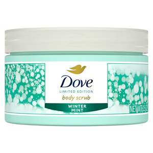 Gommage corporel Dove Beauty Mini Winter Mint 3,5 oz, exfoliant doux, soin de la peau, format voyage, hydratant, pour tous types de peau - Product Image 1