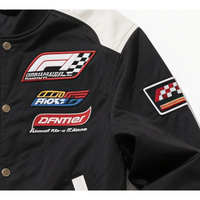 Veste softshell à capuche personnalisée F1 Racing pour homme, noire, légère, écologique, coupe-vent, respirante, fine, broderie sur le devant, hiver