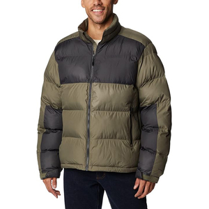 Chaqueta acolchada de lana a prueba de viento para hombre, estilo callejero, cuello con capucha, cremallera, Material de carcasa de agua, logotipo frontal, resistencia al agua - Product Image 5