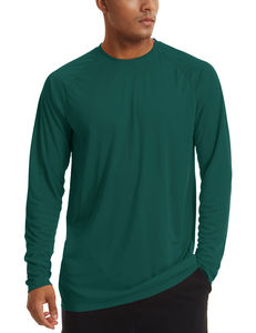 Sudadera con capucha de pesca de secado rápido UPF50 UV personalizada con orificio para el pulgar, camisas de pesca de poliéster 100% de manga larga para exteriores para hombres al por mayor - Product Image 2