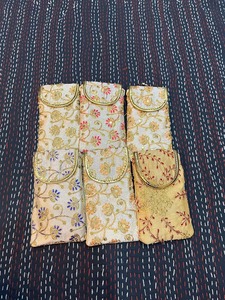 Bordado Indio Venta al por mayor Lote de colores surtidos Cubierta móvil Boda India Favores Regalo de devolución para invitados - Product Image 5