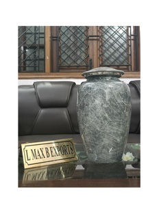 โกศใส่ศพอลูมิเนียมสำหรับผู้ใหญ่ขี้เถ้าสีดำทำจากอะลูมิเนียมดีไซน์ใหม่แฟนซีปรับขนาดได้ตามต้องการ - Product Image 6