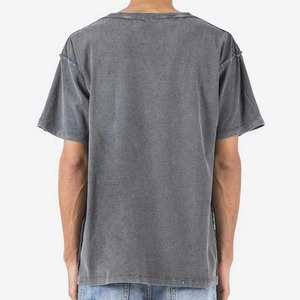 T-shirt surdimensionné vintage à épaules tombantes 100% coton pour hommes T-shirt surdimensionné vintage à lavage à l'acide avec logo personnalisé pour hommes - Product Image 5