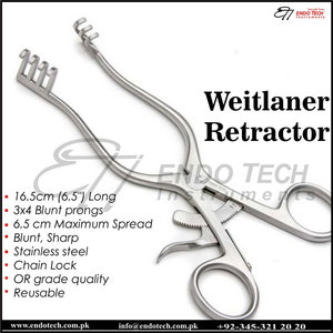 Fábrica Weitlaner Mejor Fabricante Proveedor Retractores Veterinarios Instrumentos Quirúrgicos Manuales Buena Fábrica de Acero Inoxidable - Product Image 5