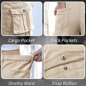 Shorts Cargo pour Dames Pantalons Décontractés à Taille Moyenne en Gros Streetwear Stylé de Designer Femmes Meilleur Personnaliser Design Top Design - Product Image 4