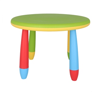 Tavolino Rotondo Verde in Plastica per Bambini WELL HOME 70x48cm - Product Image 6