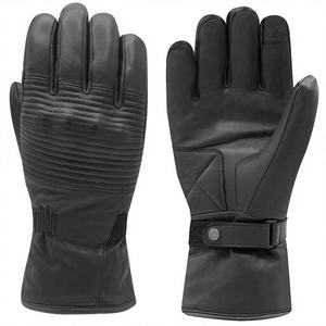 Gants de moto pour femmes en cuir véritable de qualité supérieure, imperméables, coupe-vent, confortables, élégants, pour la conduite quotidienne - Product Image 1